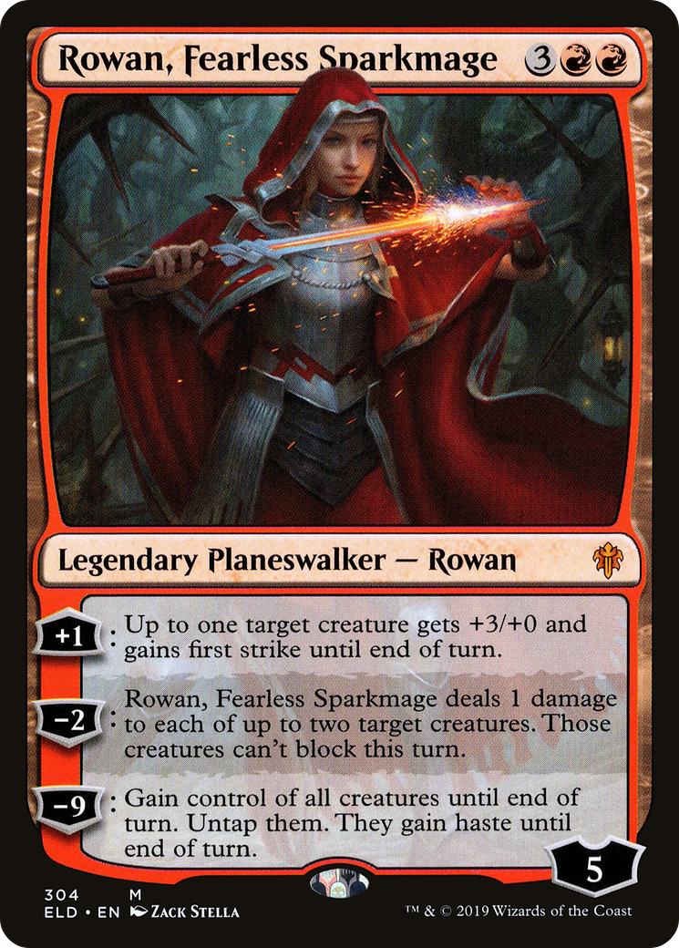 Rowan, Fearless Sparkmage (ELD-304) [Throne of Eldraine]