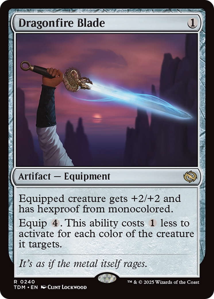 Dragonfire Blade (TDM-240) [Tarkir: Dragonstorm]