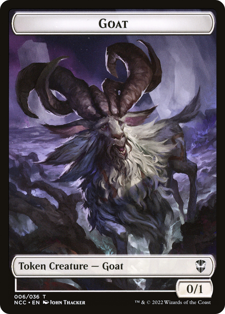 Goat (TNCC-006) [New Capenna Commander Tokens]
