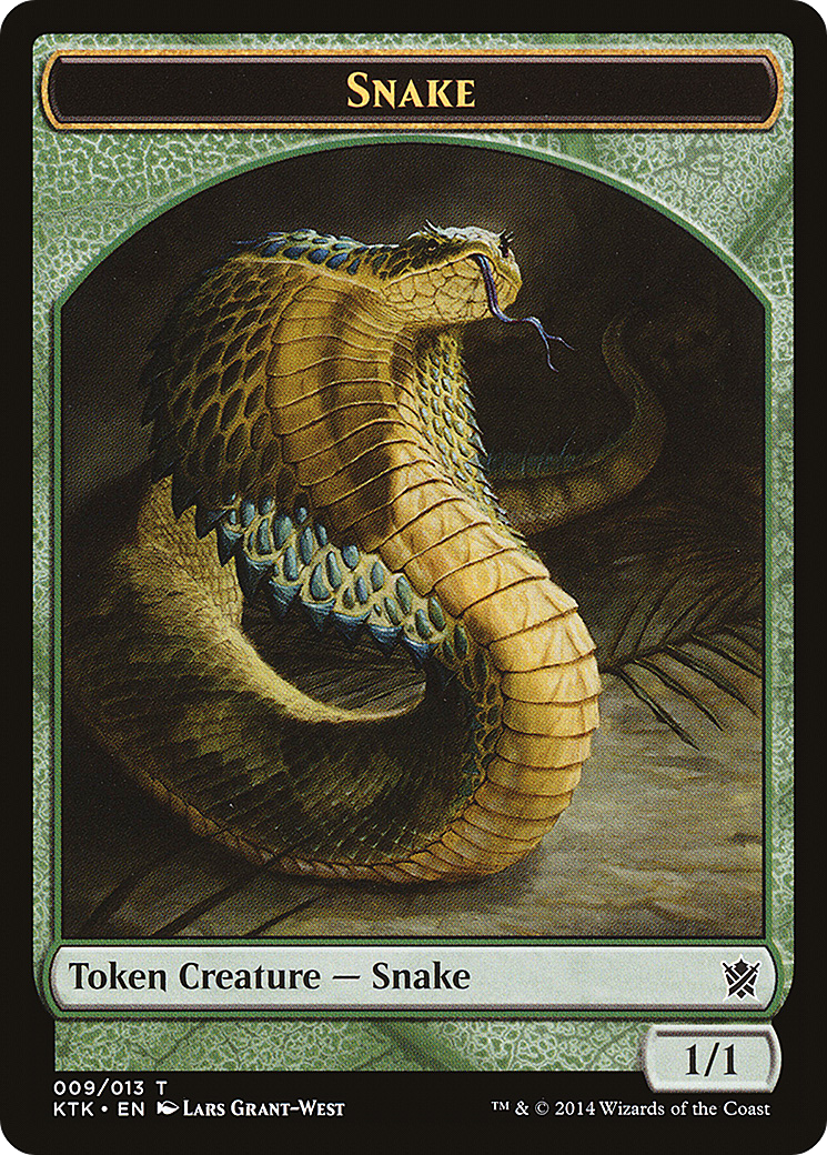 Snake Token (KTK-009) [Khans of Tarkir Tokens]