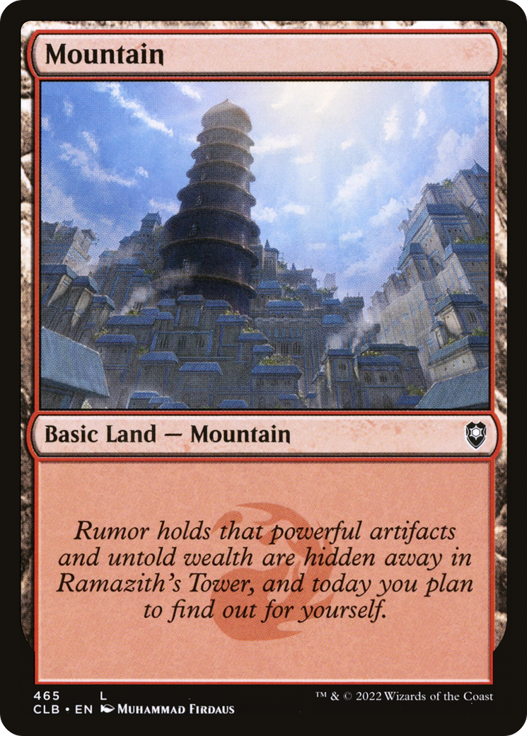 Mountain (CLB-465) [Commander Legends: Battle for Baldur's Gate] Foil
