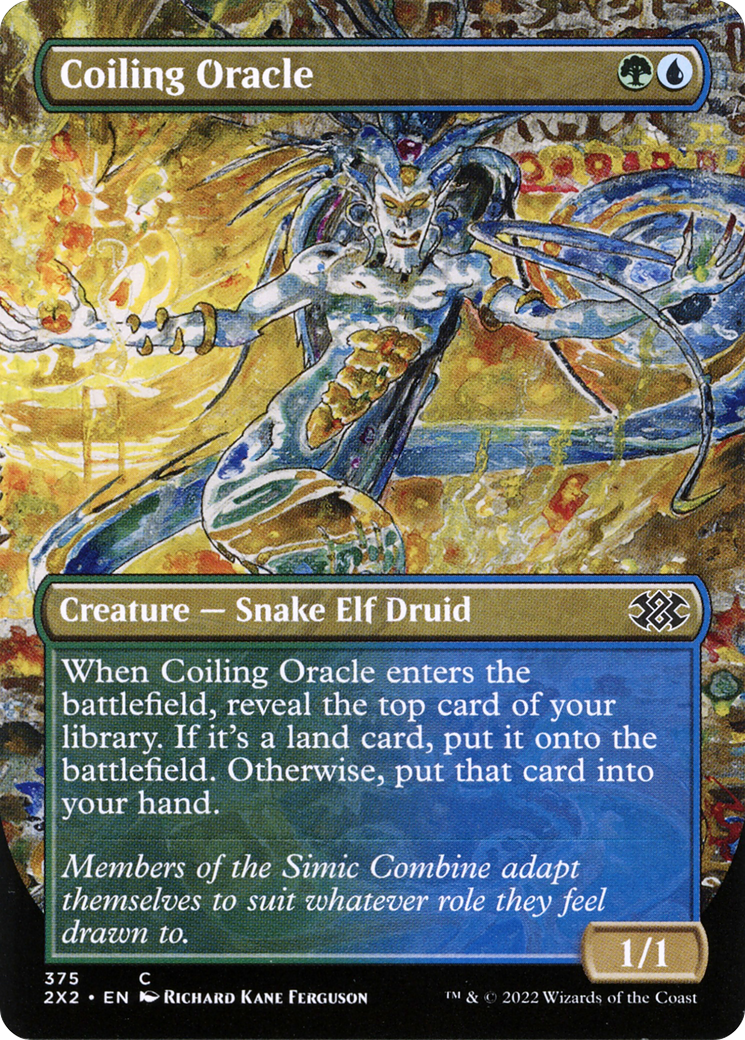 Coiling Oracle (Borderless) (2X2-375) [Double Masters 2022] Foil