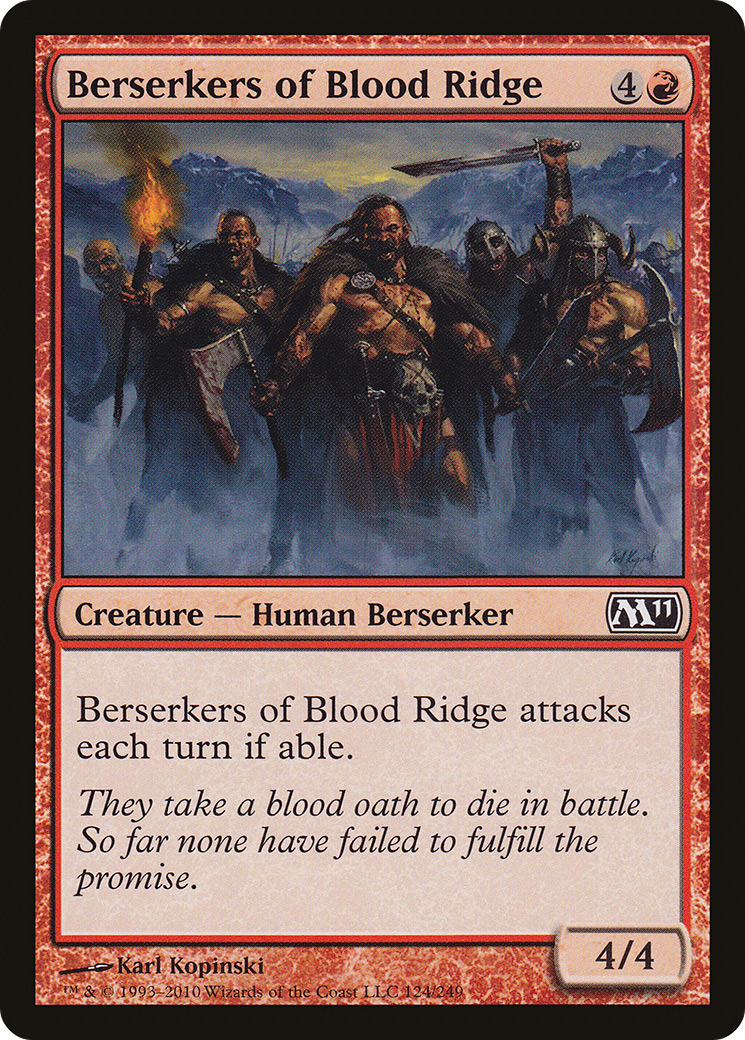 Berserkers of Blood Ridge (M11-124) [Magic 2011]