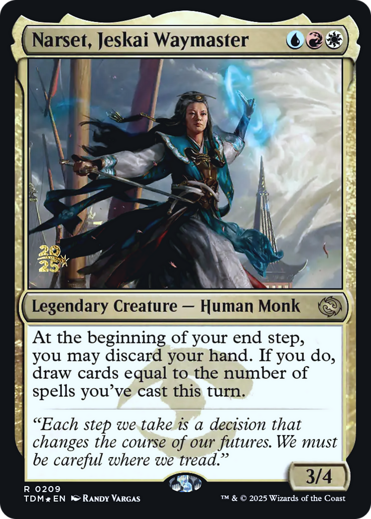 Narset, Jeskai Waymaster (PRE-209) [Prerelease Cards] Foil