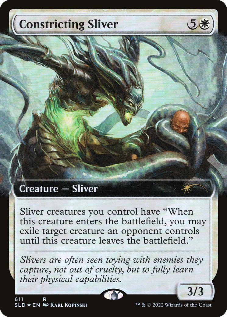 Constricting Sliver (Extended Art) (SLD-611) [Secret Lair Drop] Foil