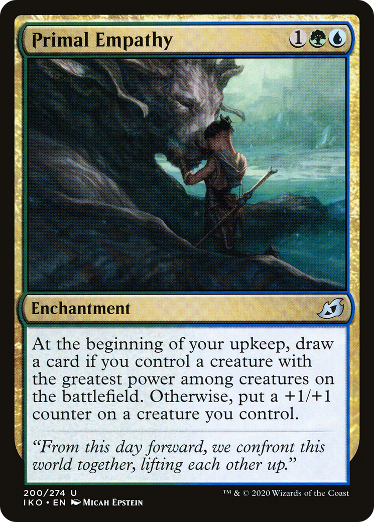 Primal Empathy (IKO-200) [Ikoria: Lair of Behemoths] Foil