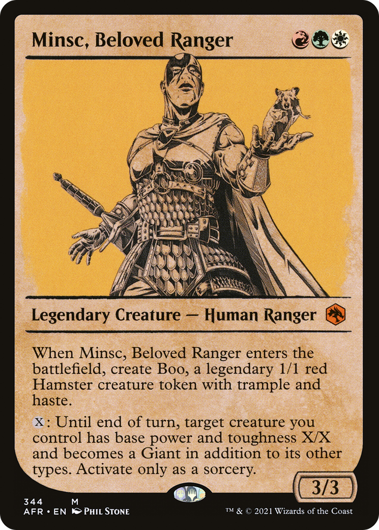 Minsc, Beloved Ranger (Showcase) (AFR-344) [Adventures in the Forgotten Realms]