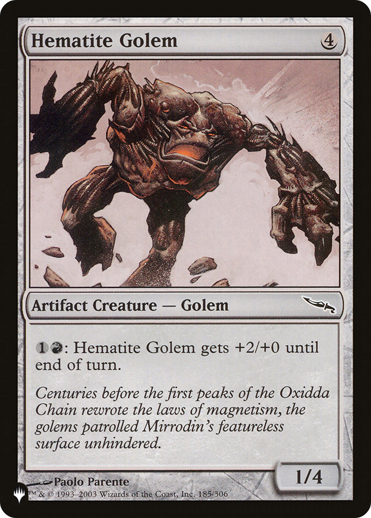 Hematite Golem (LIST-MRD-185) [The List]