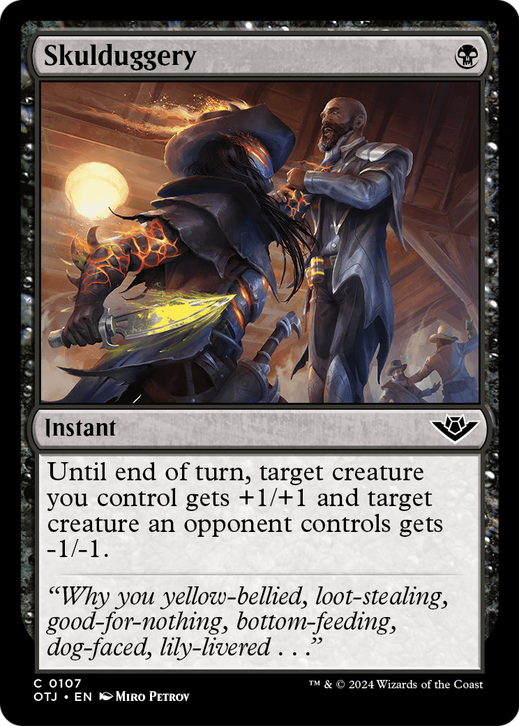 Skulduggery (OTJ-107) [Outlaws of Thunder Junction] Foil