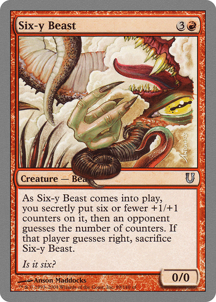 Six-y Beast (UNH-089) [Unhinged] Foil