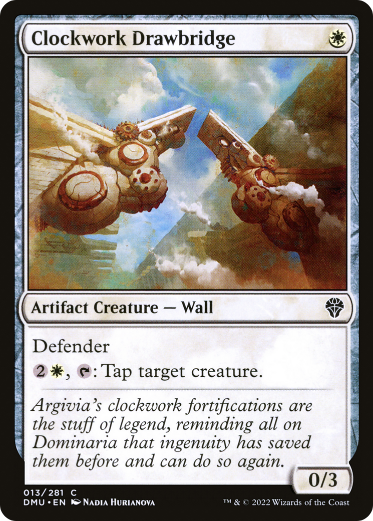 Clockwork Drawbridge (DMU-013) [Dominaria United] Foil