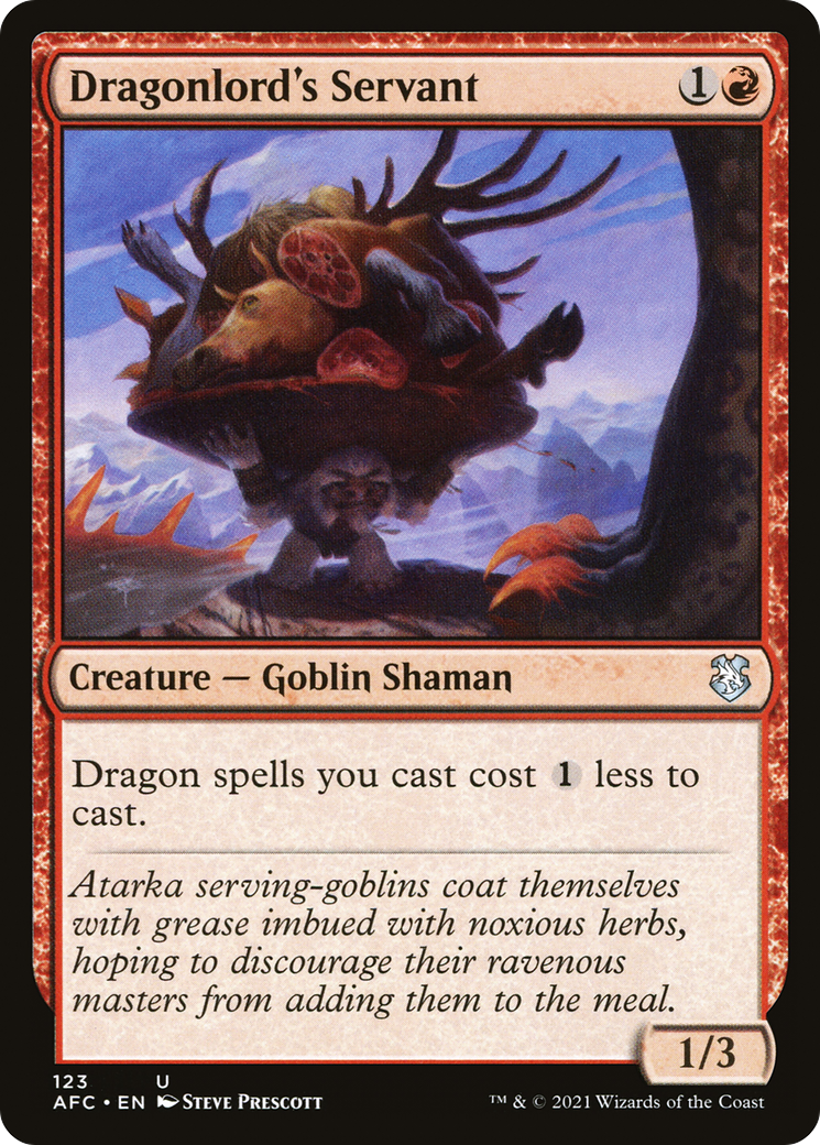 Dragonlord's Servant (AFC-123) [Forgotten Realms Commander]