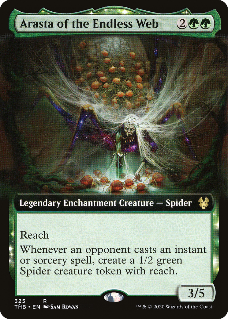 Arasta of the Endless Web (Extended Art) (THB-325) [Theros Beyond Death] Foil