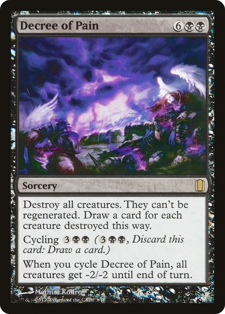 Decree of Pain (CM1-003) [Commander's Arsenal] Foil