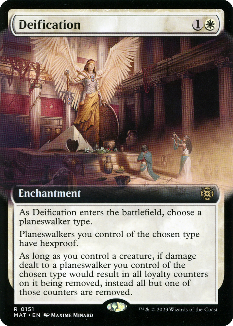 Deification (Extended Art) (MAT-151) [March of the Machine: The Aftermath] Foil