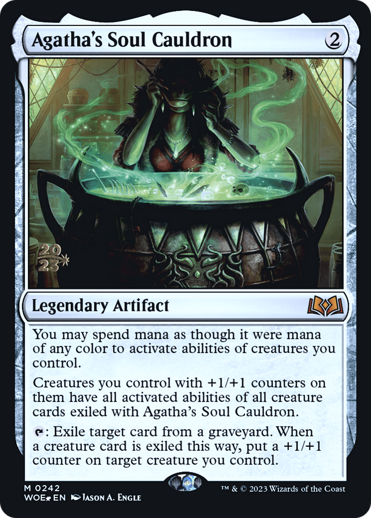 Agatha's Soul Cauldron (PRE-242) [Wilds of Eldraine Promos] Foil