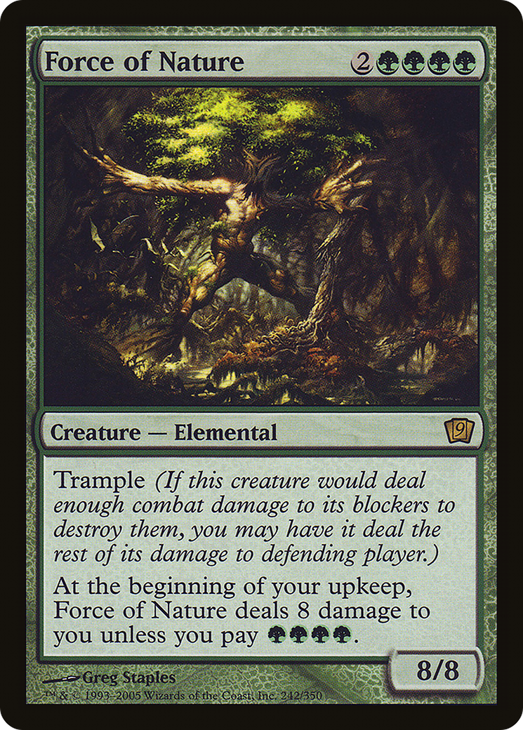 Force of Nature (9ED-242) [9th Edition] Foil