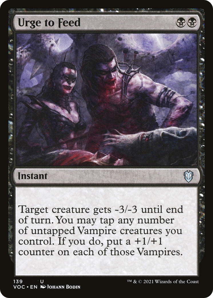 Urge to Feed (VOC-139) [Crimson Vow Commander]