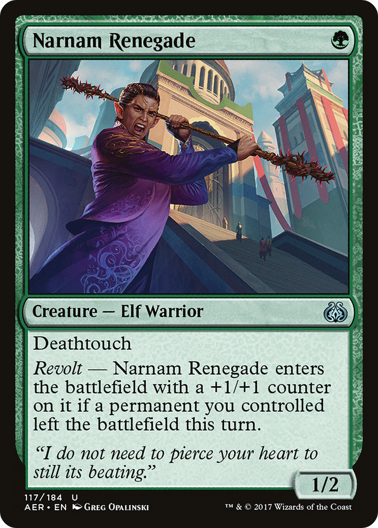 Narnam Renegade (AER-117) [Aether Revolt] Foil