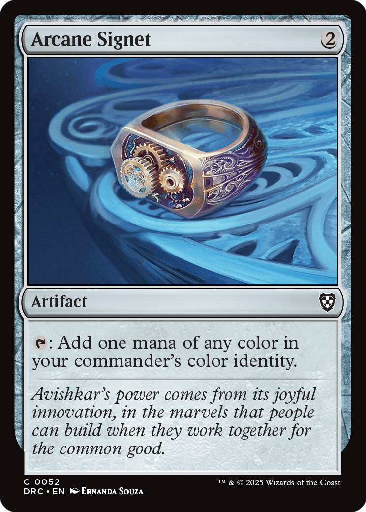 Arcane Signet (DRC-052) [Commander: Aetherdrift]