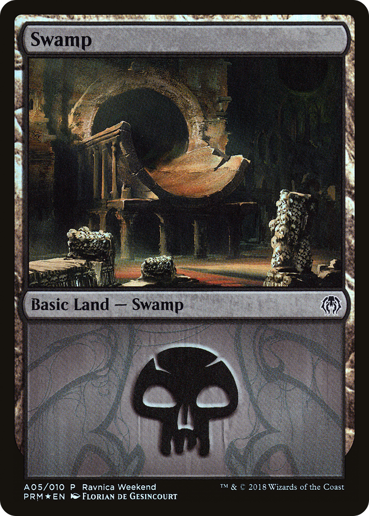 Swamp - Golgari (A05) (LARP-005) [GRN Ravnica Weekend] Foil