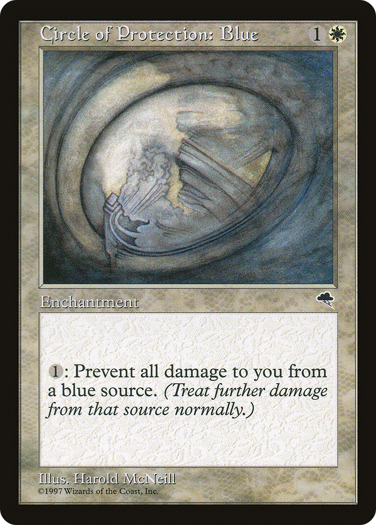 Circle of Protection: Blue (TMP-009) [Tempest]