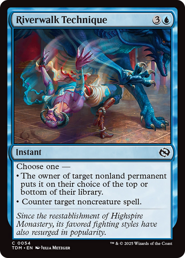 Riverwalk Technique (TDM-054) [Tarkir: Dragonstorm] Foil
