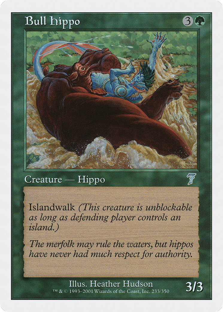 Bull Hippo (7ED-233) [7th Edition]