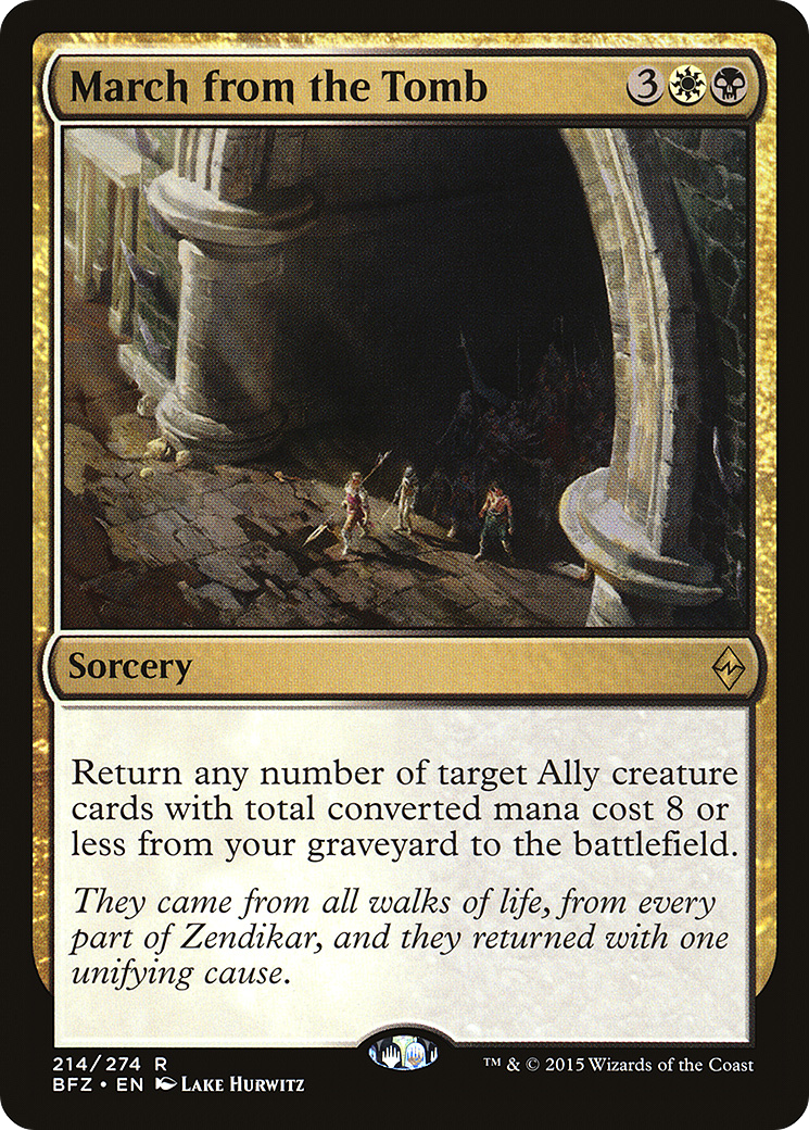 March from the Tomb (BFZ-214) [Battle for Zendikar] Foil