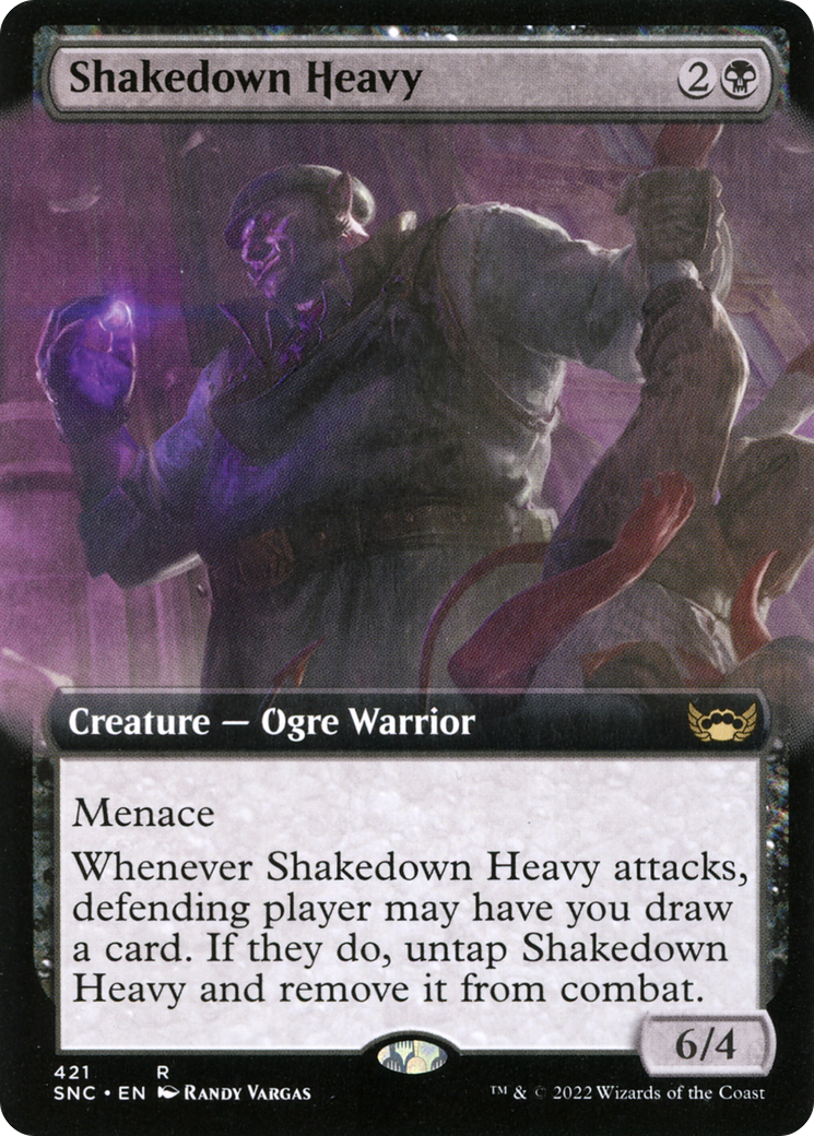 Shakedown Heavy (Extended Art) (SNC-421) [Streets of New Capenna] Foil