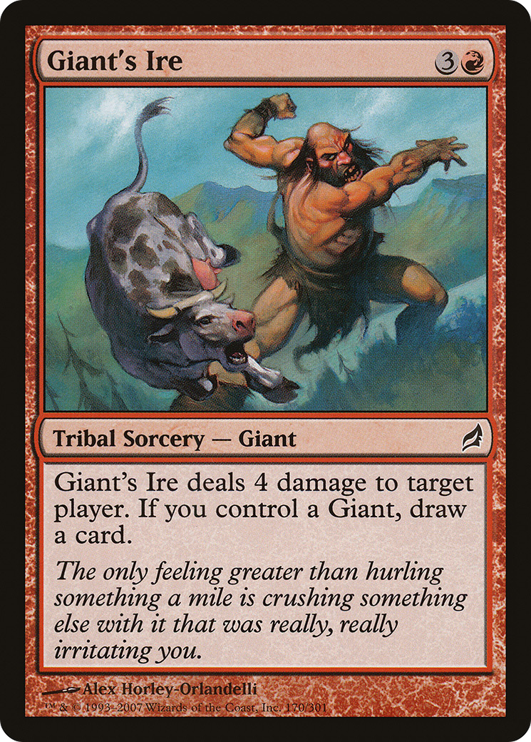 Giant's Ire (LRW-170) [Lorwyn] Foil