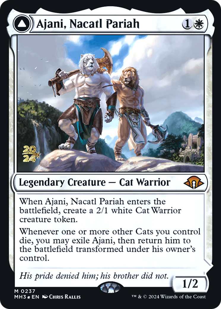 Ajani, Nacatl Pariah (PRE-237) [Modern Horizons 3 Promos] Foil