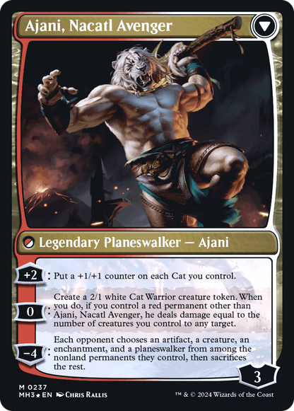 Ajani, Nacatl Pariah (PRE-237) [Modern Horizons 3 Promos] Foil