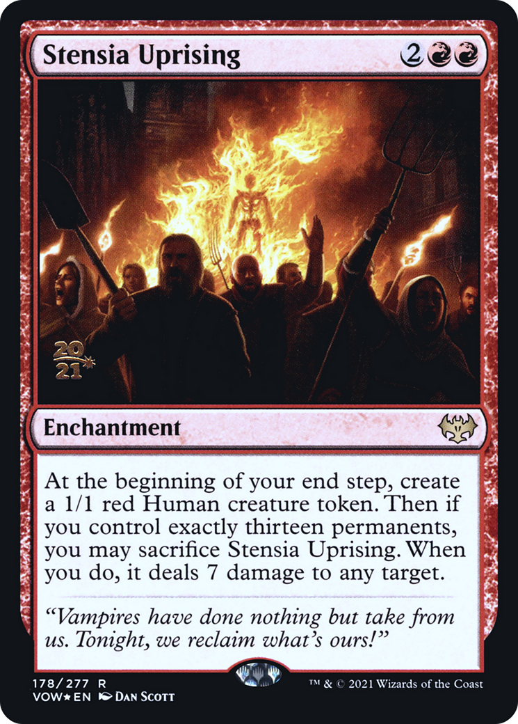 Stensia Uprising (PRE-178) [Innistrad: Crimson Vow Promos] Foil