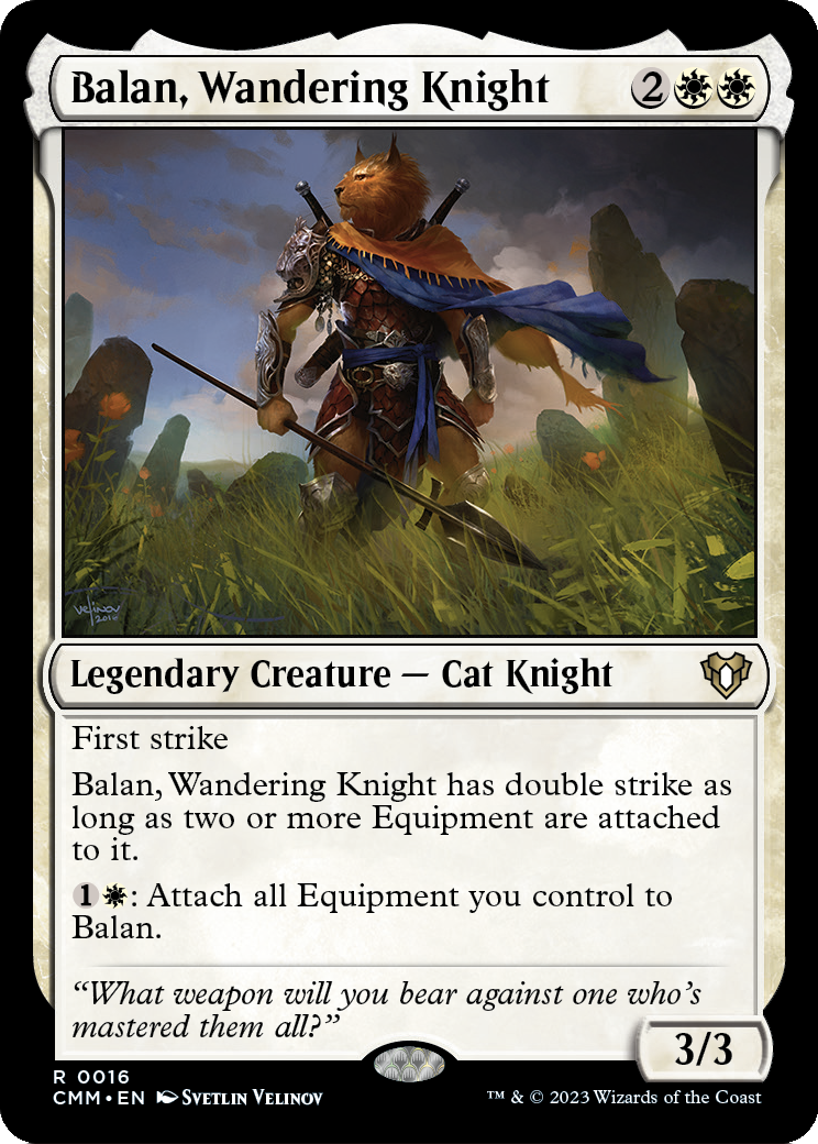 Balan, Wandering Knight (CMM-016) [Commander Masters] Foil