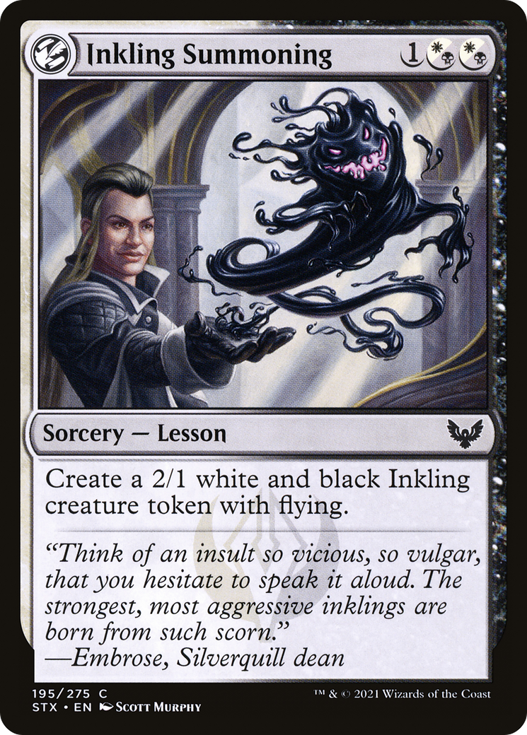 Inkling Summoning (STX-195) [Strixhaven: School of Mages] Foil