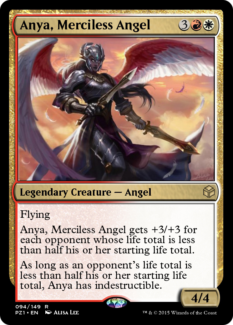 Anya, Merciless Angel (PZ1-094) [Legendary Cube Prize Pack] Foil