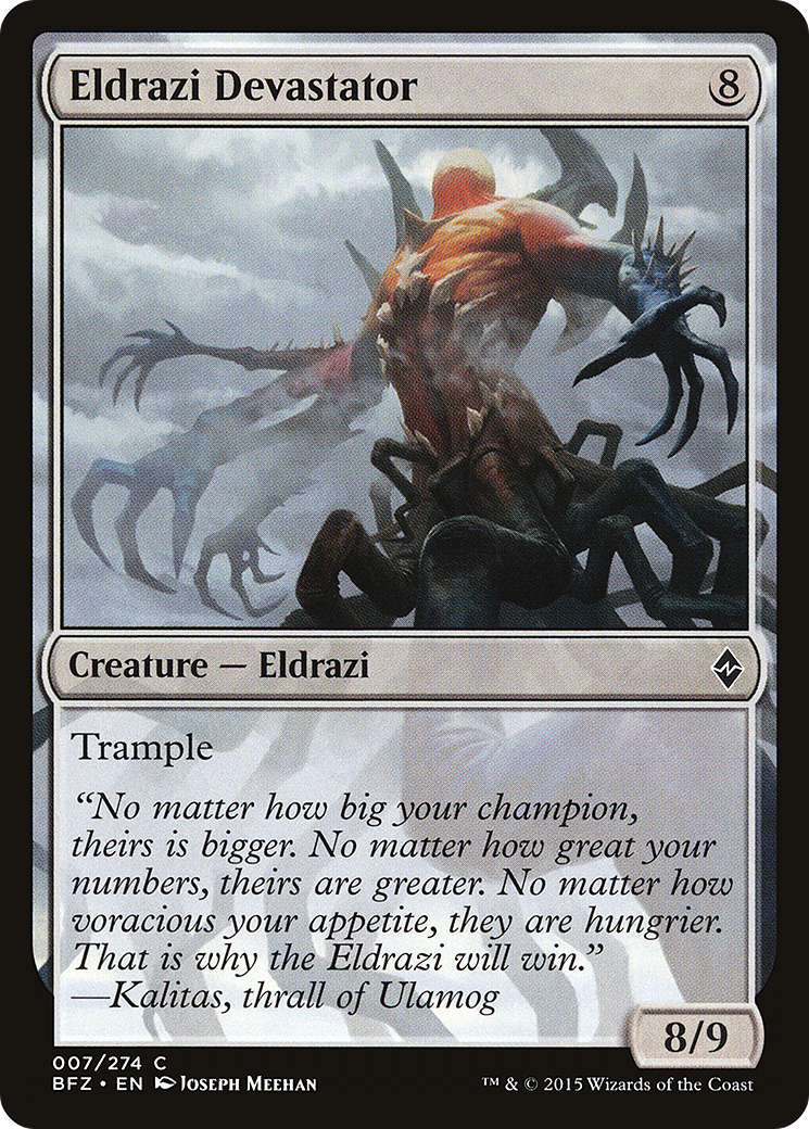 Eldrazi Devastator (BFZ-007) [Battle for Zendikar] Foil