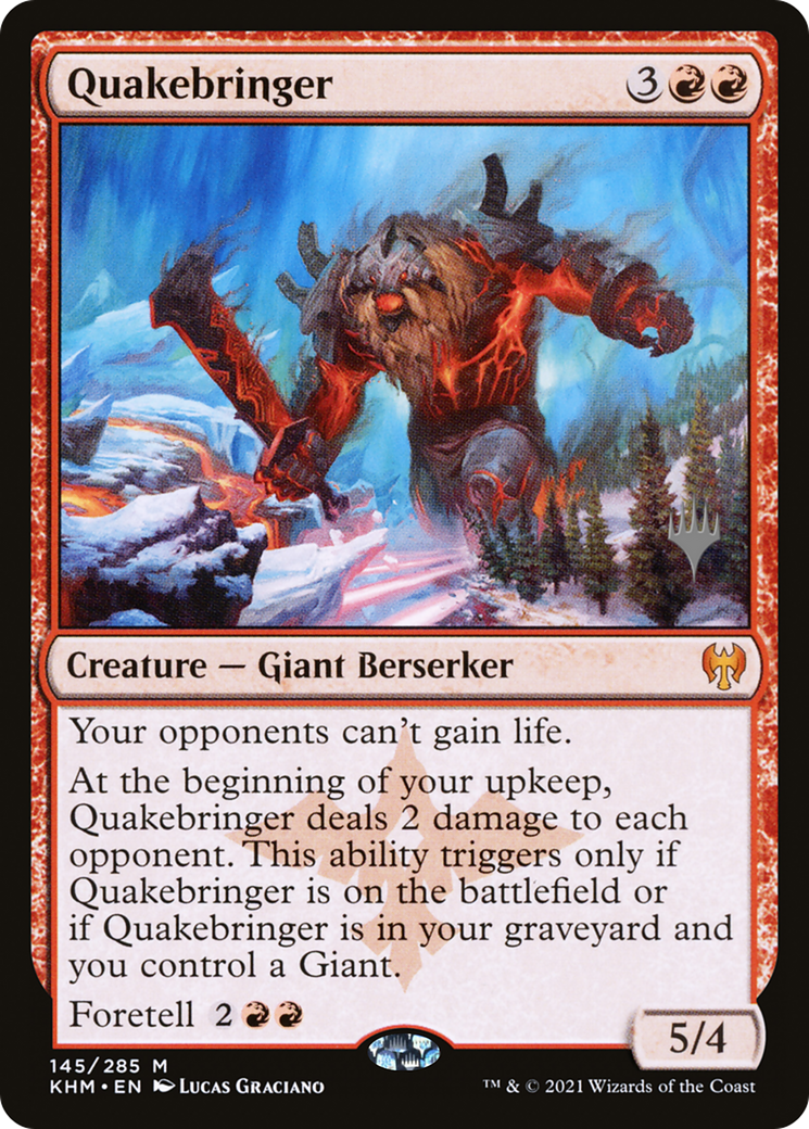 Quakebringer (PPKHM-145) [Promo Pack: Kaldheim Promos] Foil