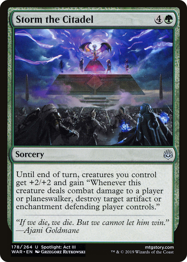 Storm the Citadel (WAR-178) [War of the Spark] Foil