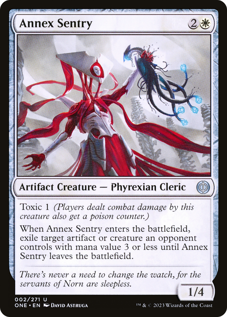 Annex Sentry (ONE-002) [Phyrexia: All Will Be One] Foil