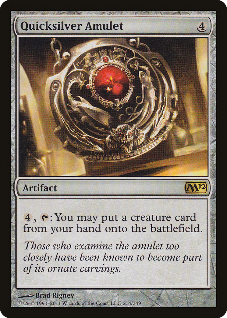 Quicksilver Amulet (M12-214) [Magic 2012]