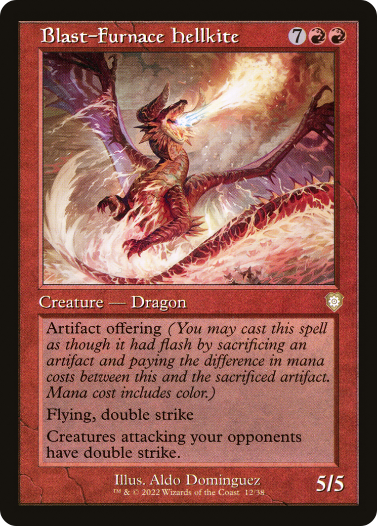 Blast-Furnace Hellkite (Retro Frame) (BRC-012) [The Brothers' War Commander]