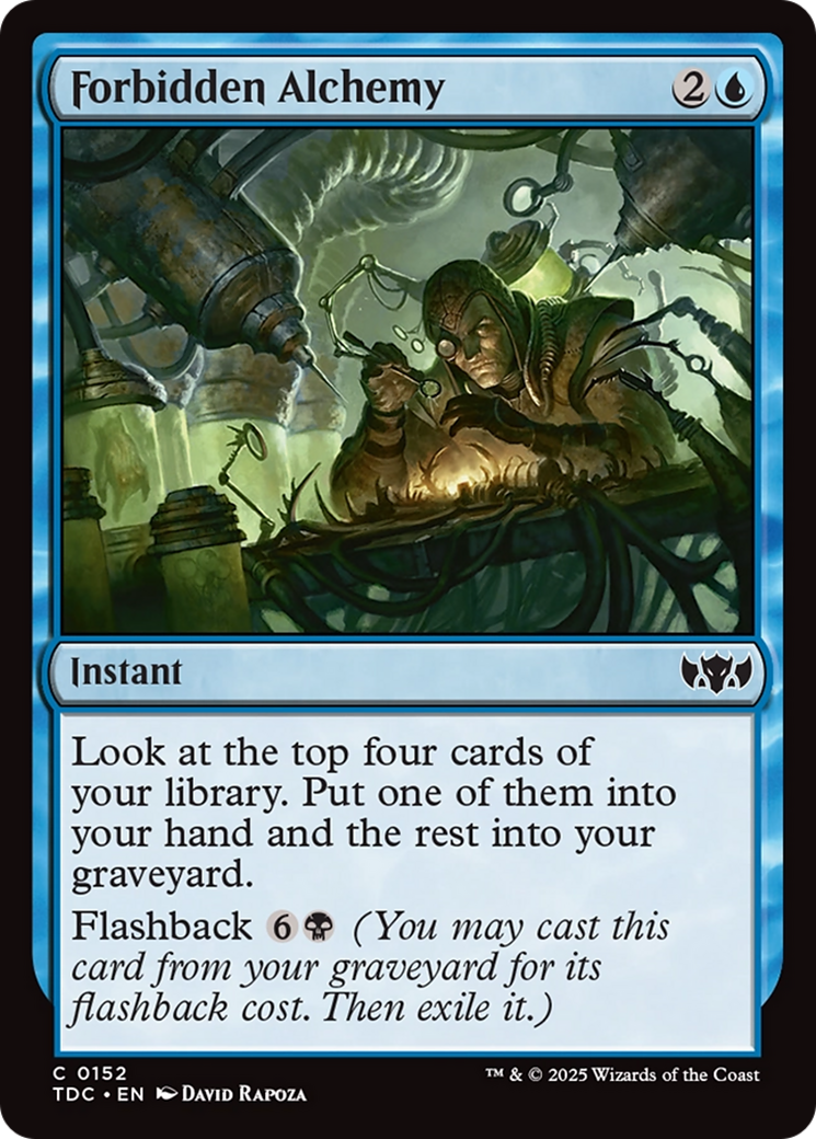 Forbidden Alchemy (TDC-152) [Commander: Tarkir: Dragonstorm]