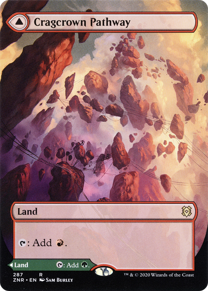Cragcrown Pathway (Borderless) (ZNR-287) (Showcase) [Zendikar Rising] Foil