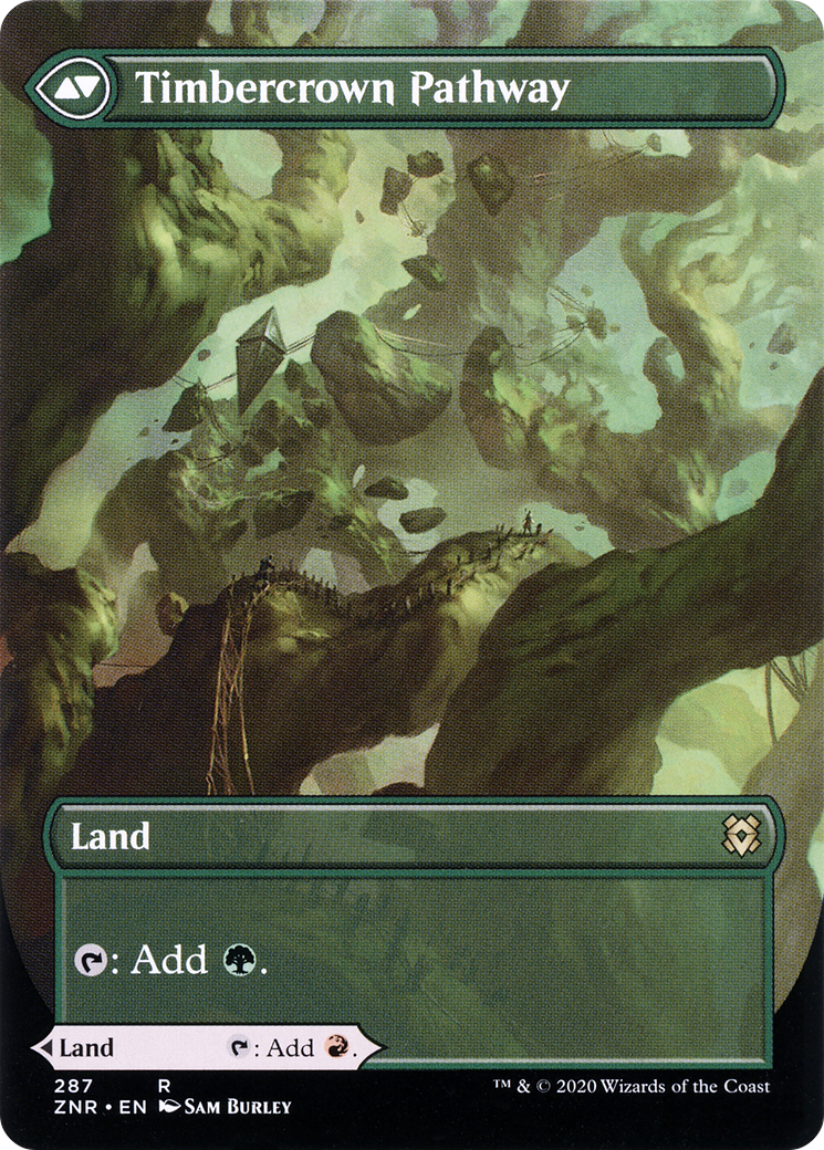 Cragcrown Pathway (Borderless) (ZNR-287) (Showcase) [Zendikar Rising] Foil