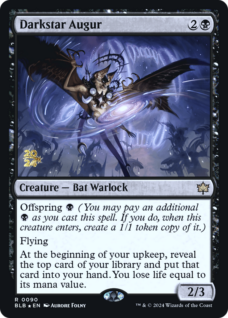 Darkstar Augur (PRE-090) [Bloomburrow Promos] Foil