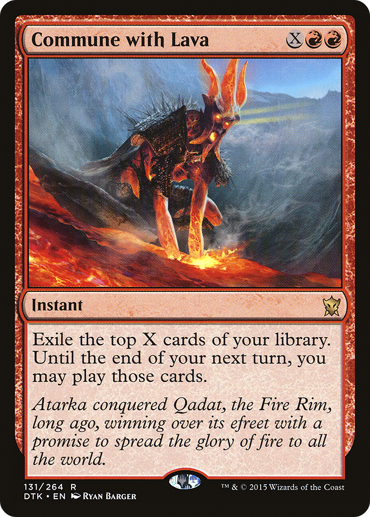 Commune with Lava (DTK-131) [Dragons of Tarkir]
