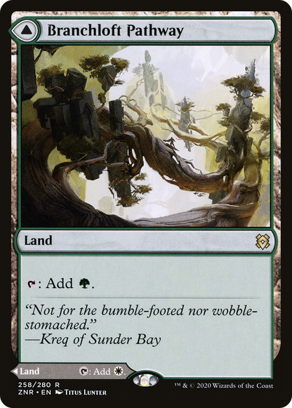 Branchloft Pathway (ZNR-258) [Zendikar Rising] Foil