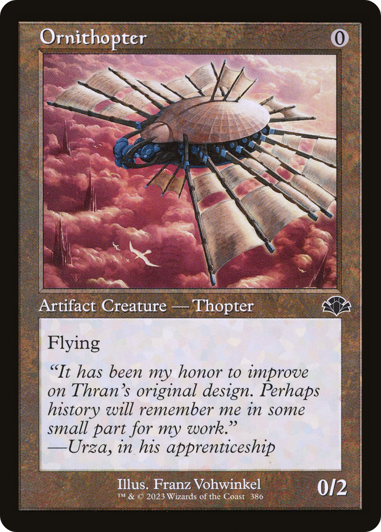 Ornithopter (Retro Frame) (DMR-386) [Dominaria Remastered]